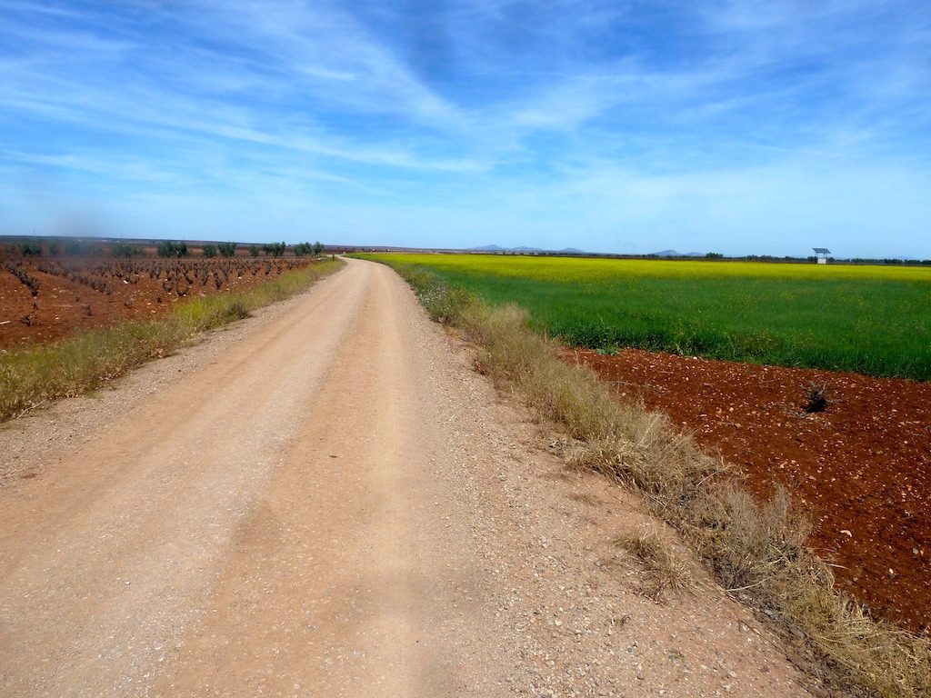 Vue du chemin sur la Via de la Plata